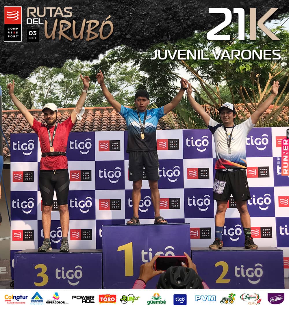 Carrera Rutas del Urubó - 21K / Juvenil / Varones