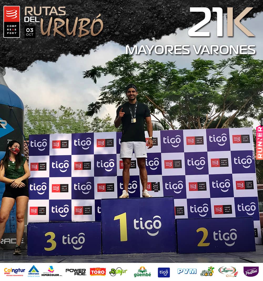 Carrera Rutas del Urubó - 21K / Mayores / Varones