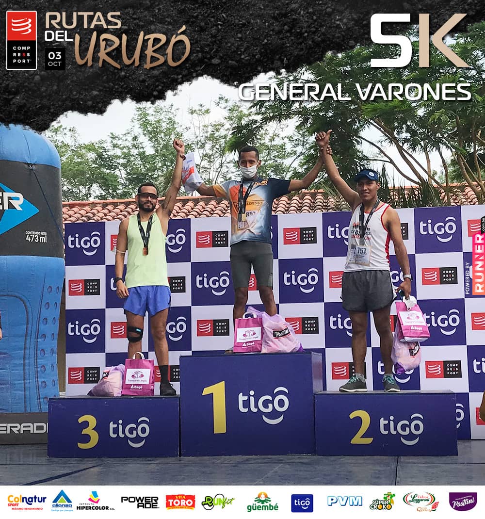 Carrera Rutas del Urubó - 5K / General / Varones