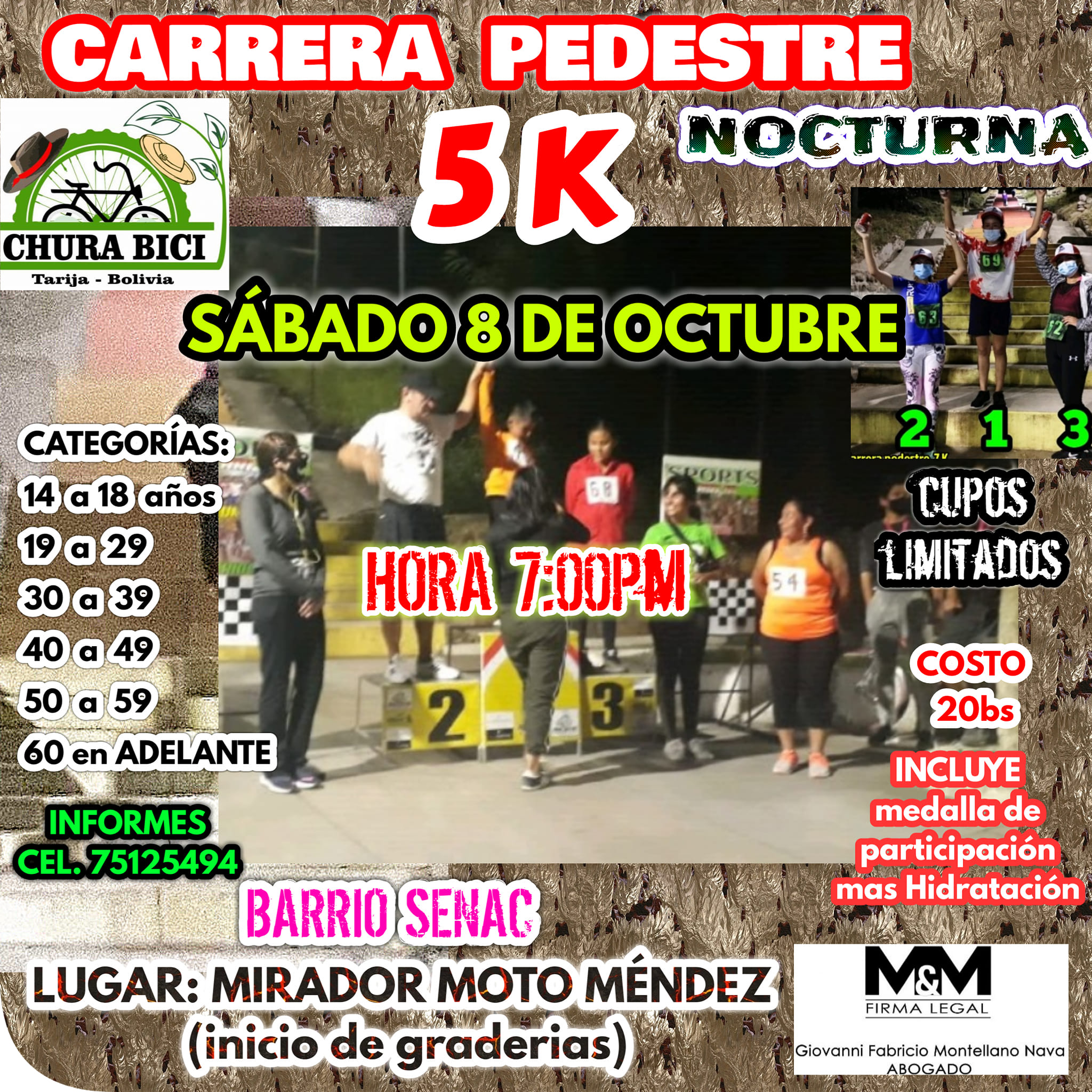 Carrera Pedestre 5k Nocturna