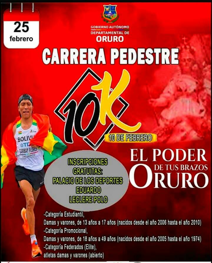 Carrera Pedestre Oruro 10K