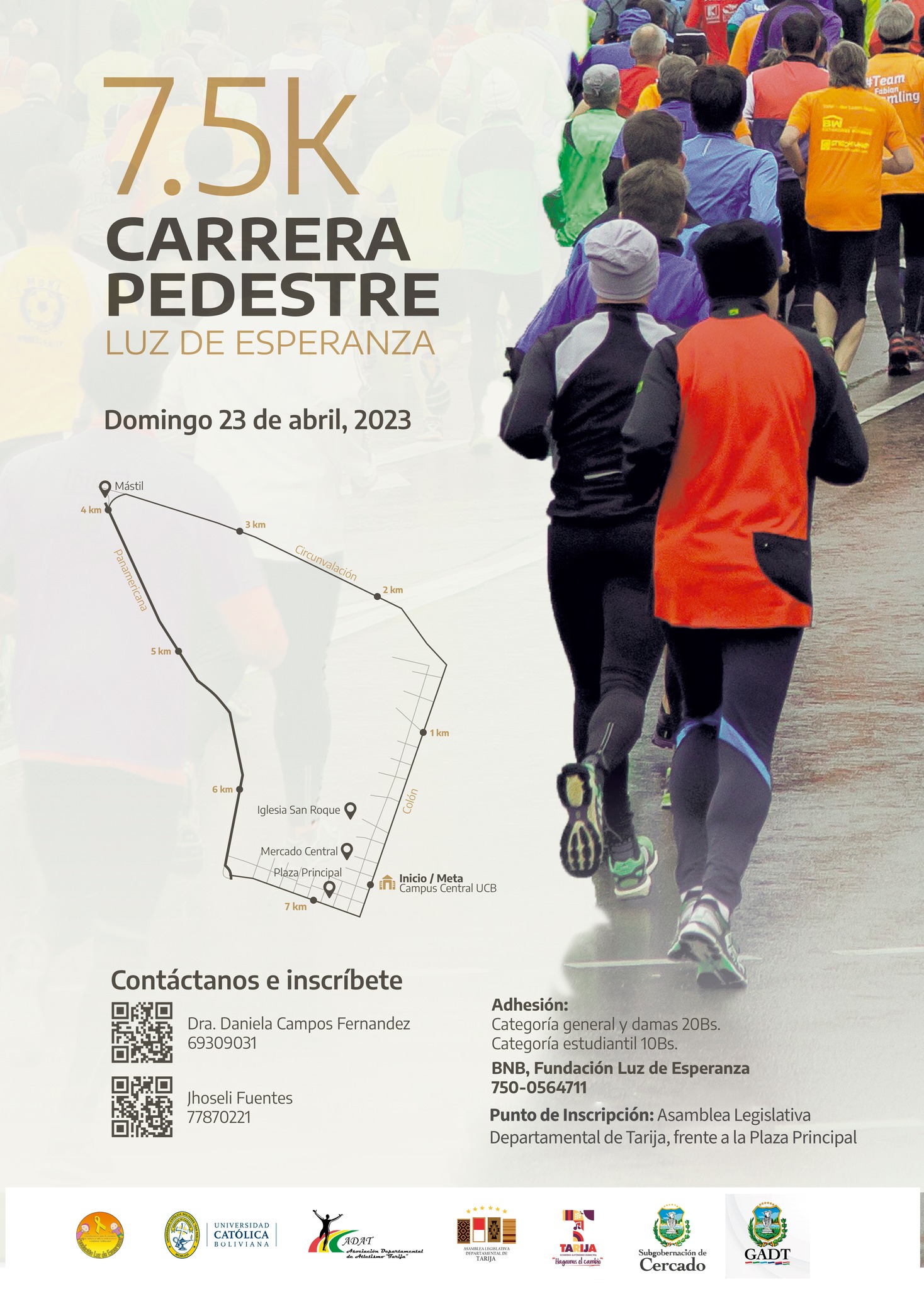 Carrera Pedestre 7.5k Luz de Esperanza