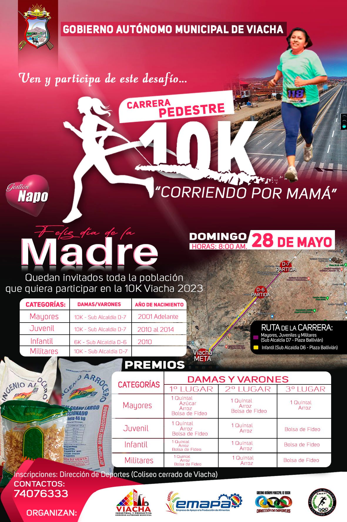 Carrea Pedestre 10K Corriendo por Mama