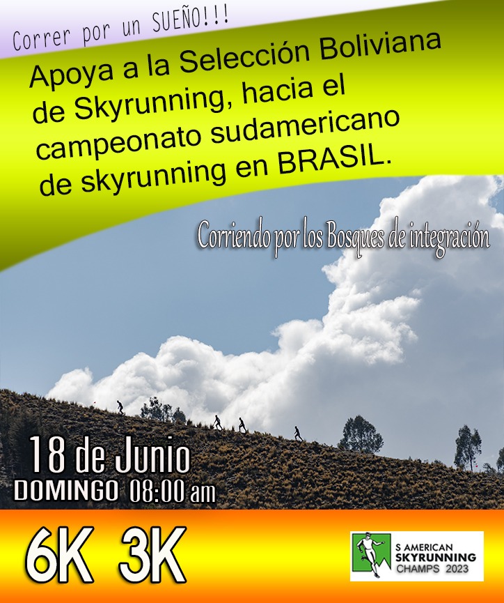 Carrera en apoyo a la seleccion boliviana de skyrunning