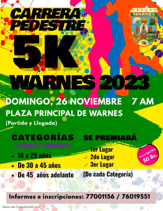 Carrera Pedestre 5k Warnes