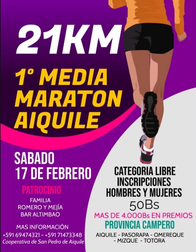 Medio Maraton Aiquile 21K