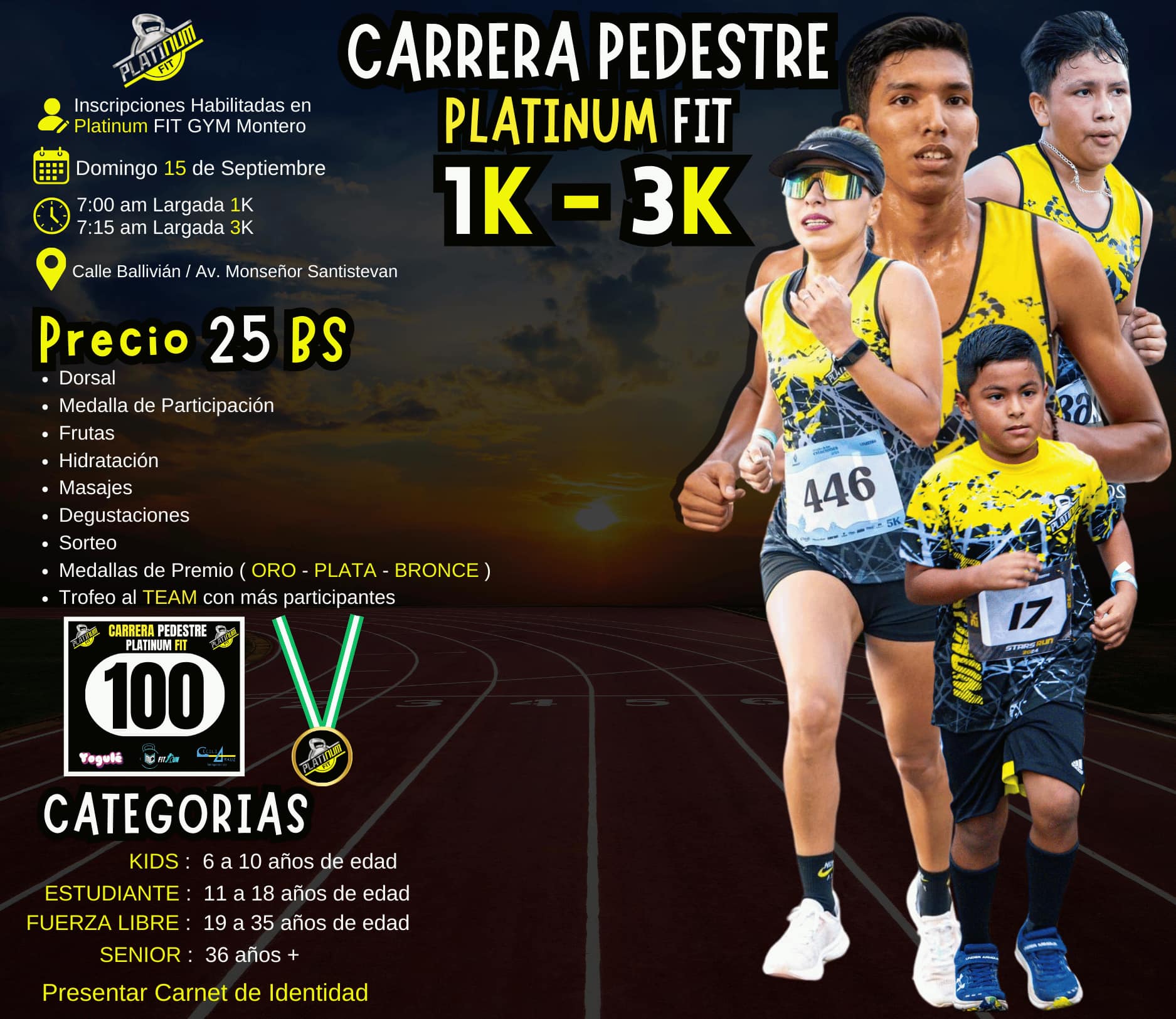 Carrera Pedestre PlatiniumFit