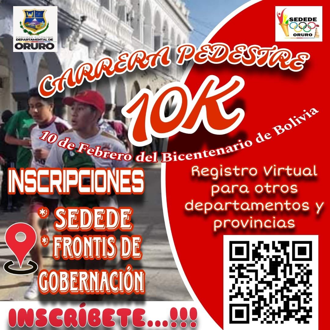 Carrera Pedestre 10K Oruro