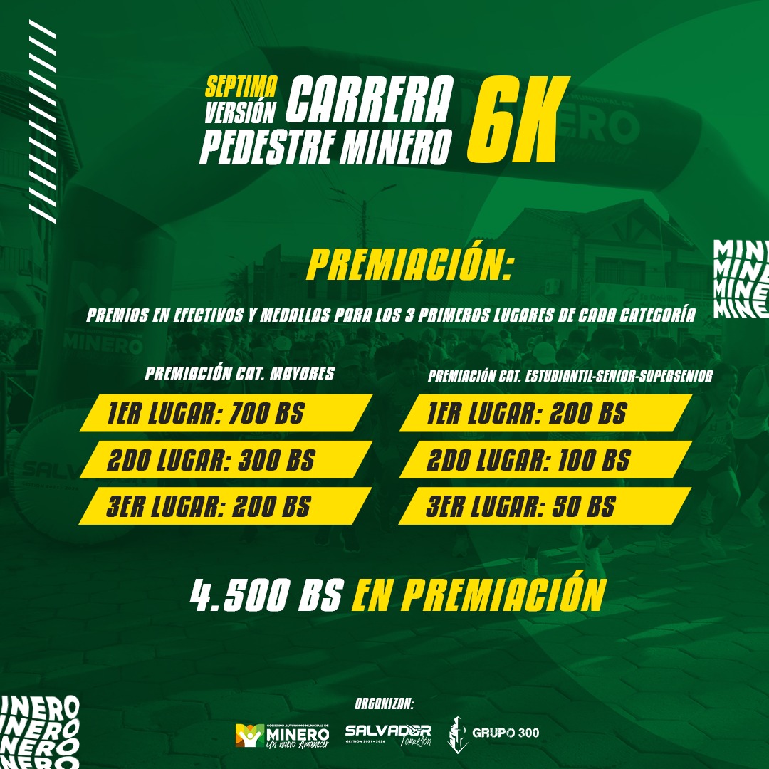 Carrera Pedestre Minero 6K