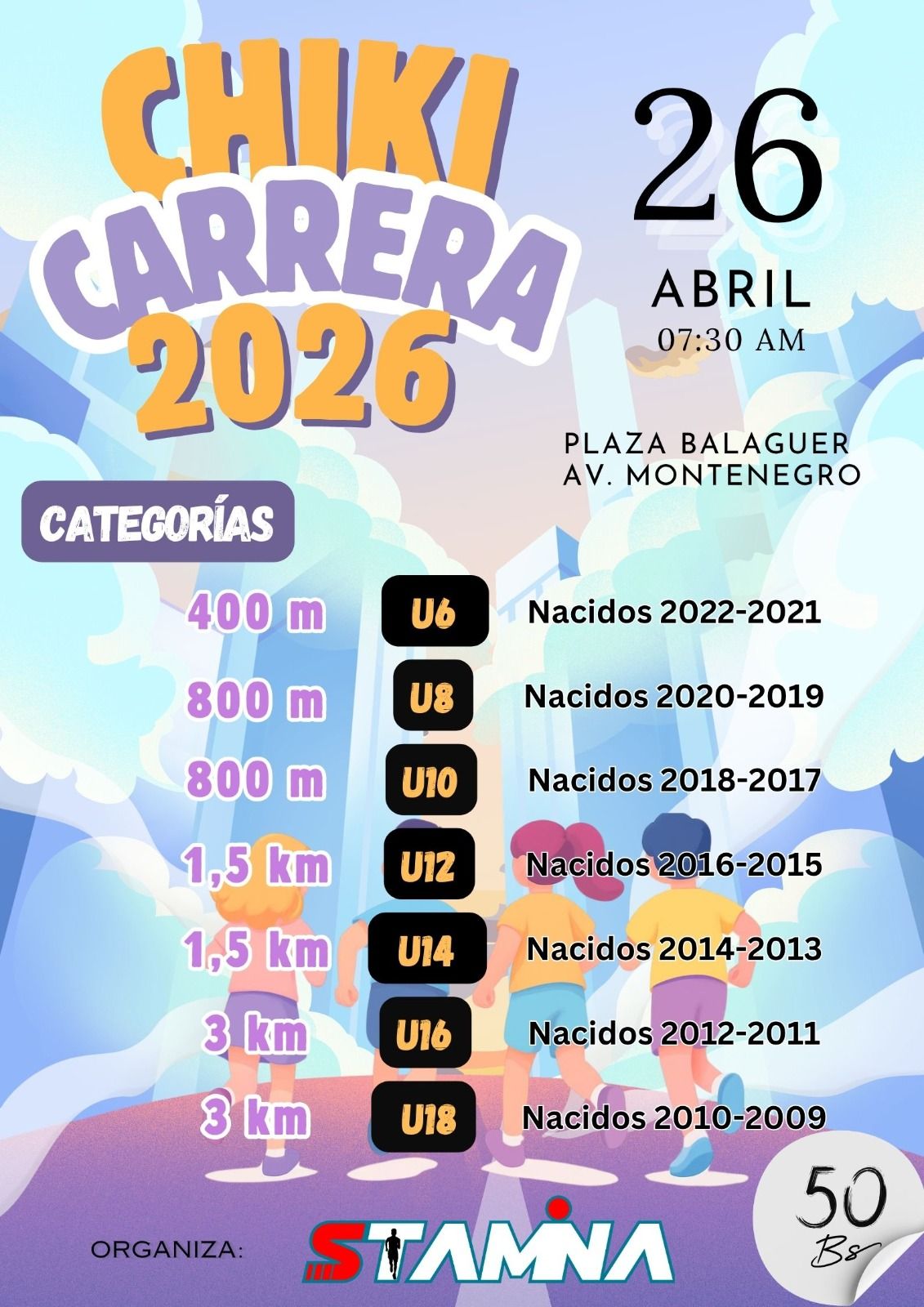 Chiki carrera 2026