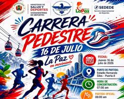 Carrera Pedestre 16 de Julio La Paz en movimiento