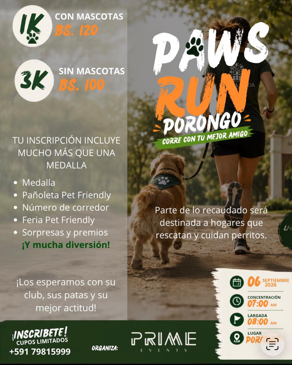 Paws Run Porongo