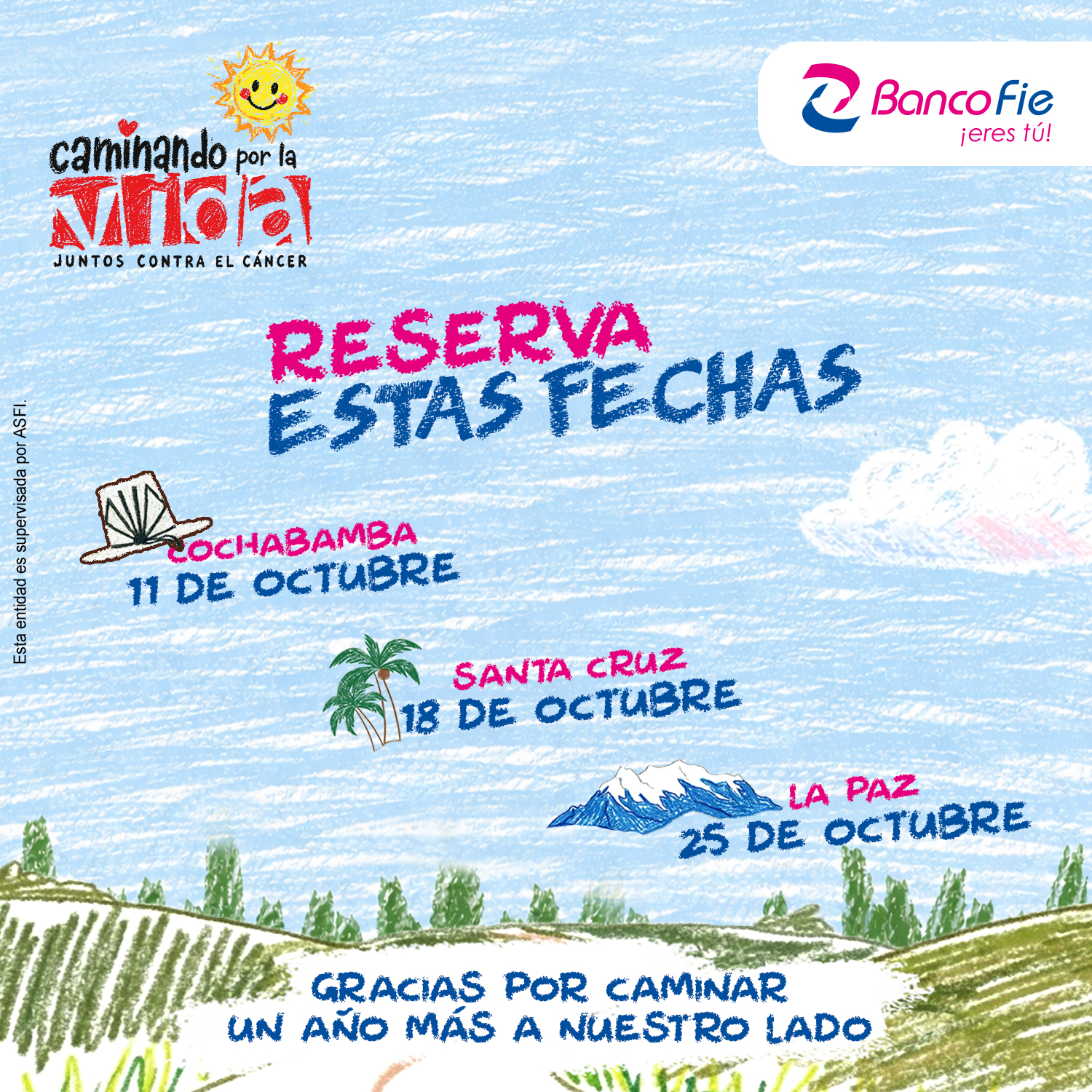 Caminando por la vida juntos contra el cancer Santa Cruz