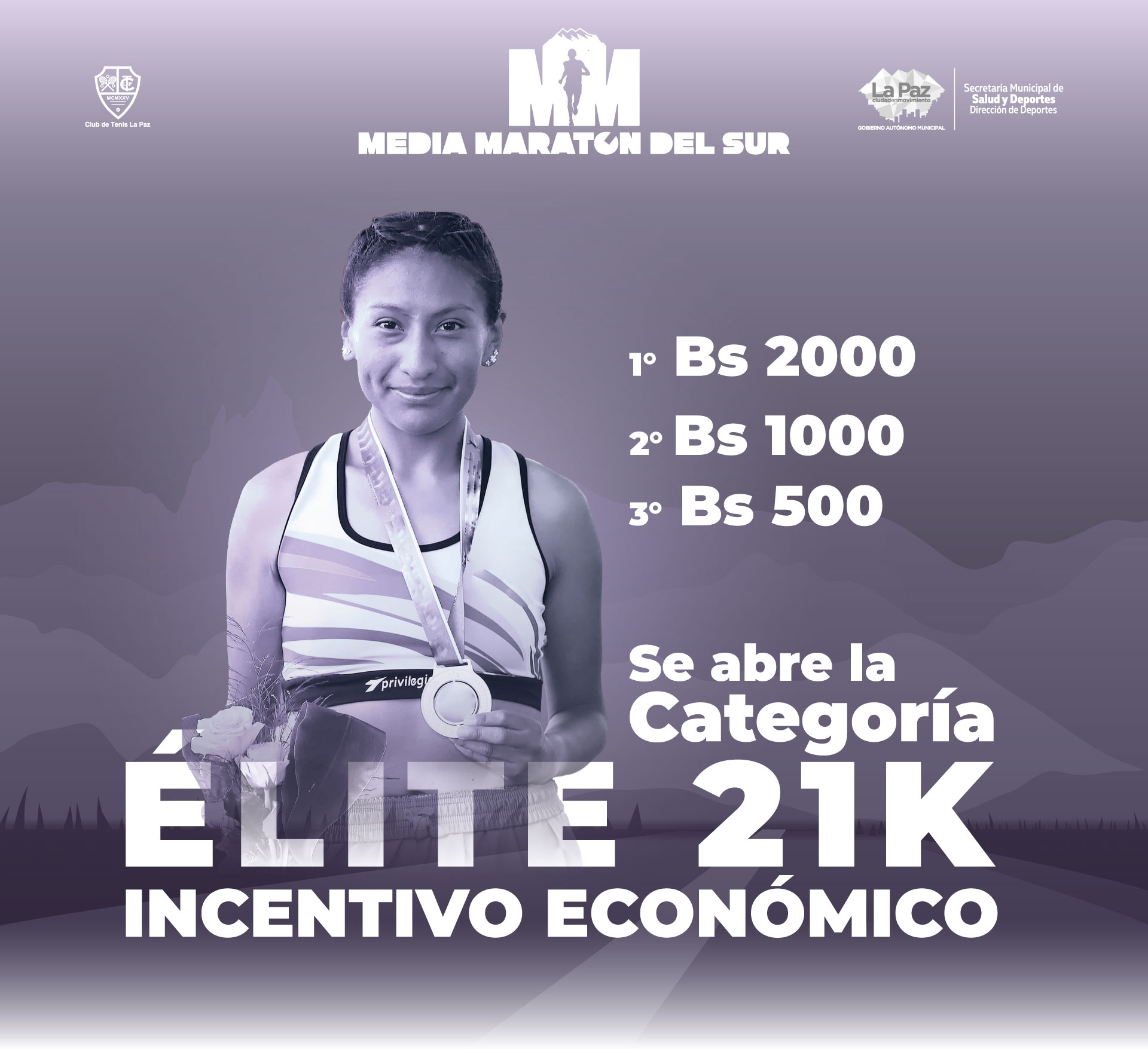 Media Maraton del Sur - Categoria Elites - Premios en efectivo