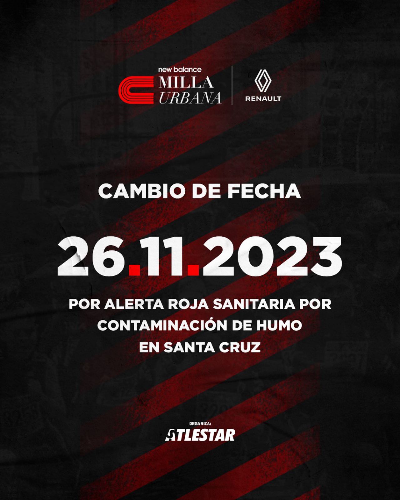 Cambio de fecha Milla Urbana 2023