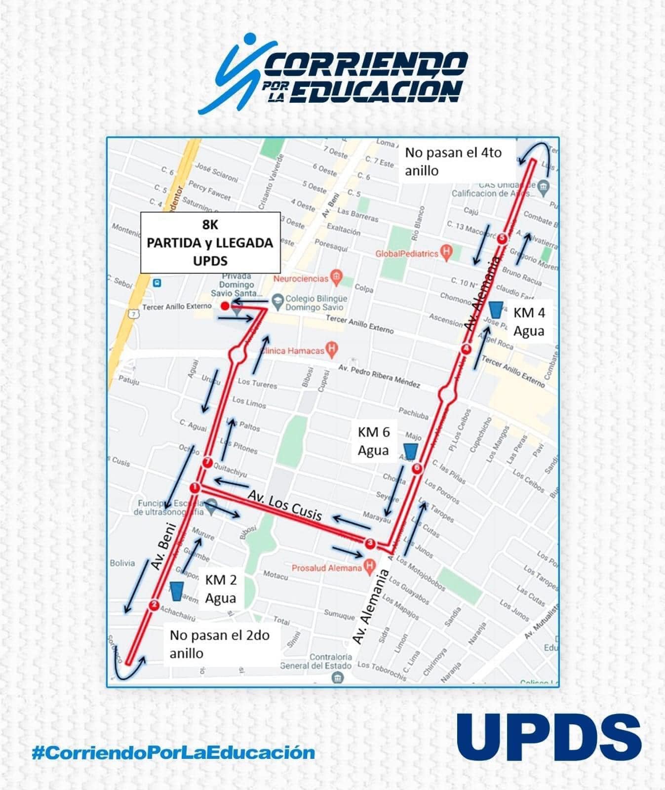 Corriendo por la Educación - Ruta 8K