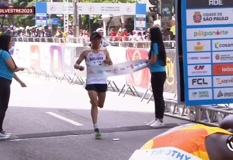 Héctor Garibay fue el mejor de los sudamericanos en la carrera de San Silvestre