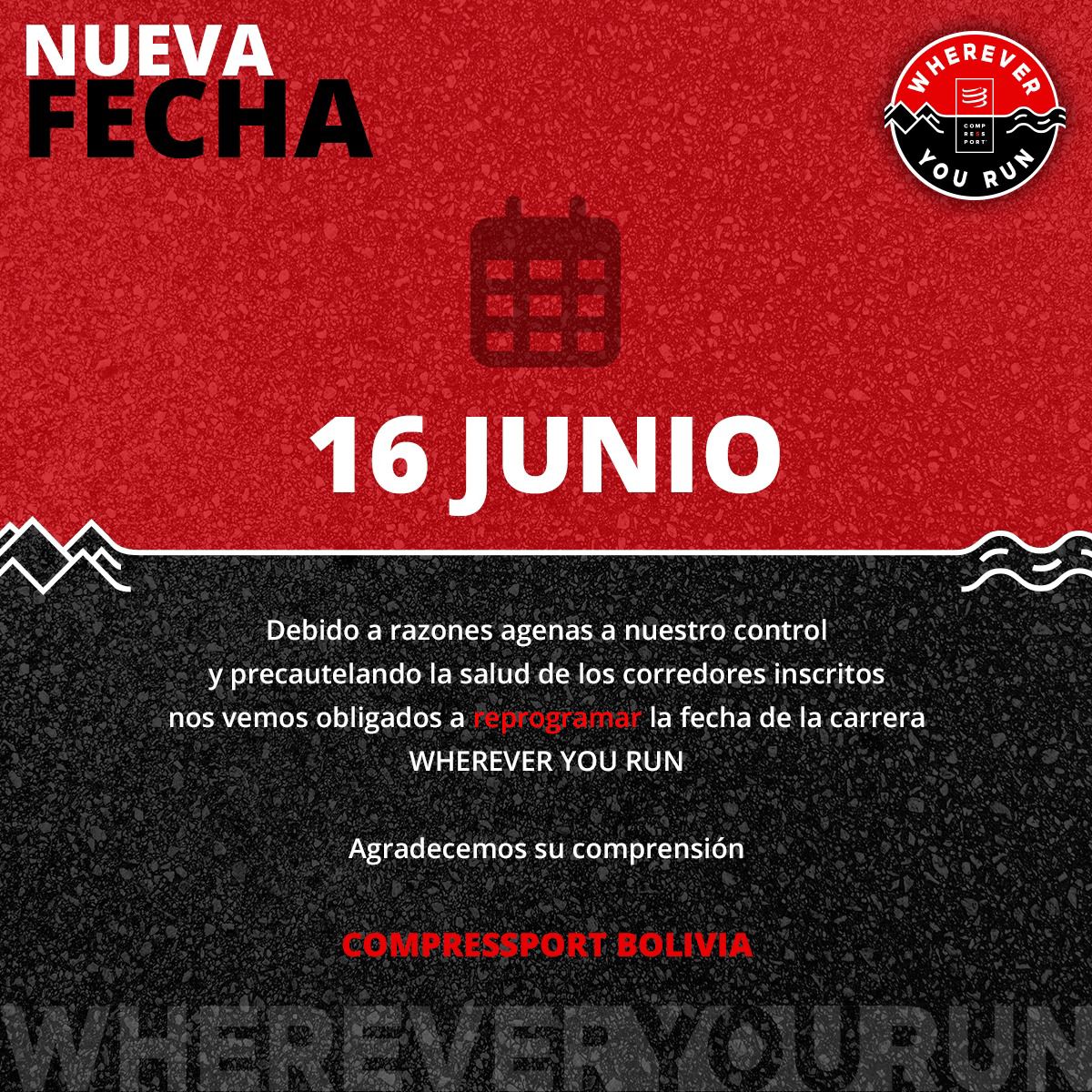 Nueva fecha carrera Wherever You Run