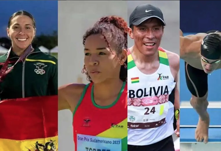 Ribera, Torrez, Garibay y Núñez representarán a Bolivia en los Juegos Olímpicos de París 2024 