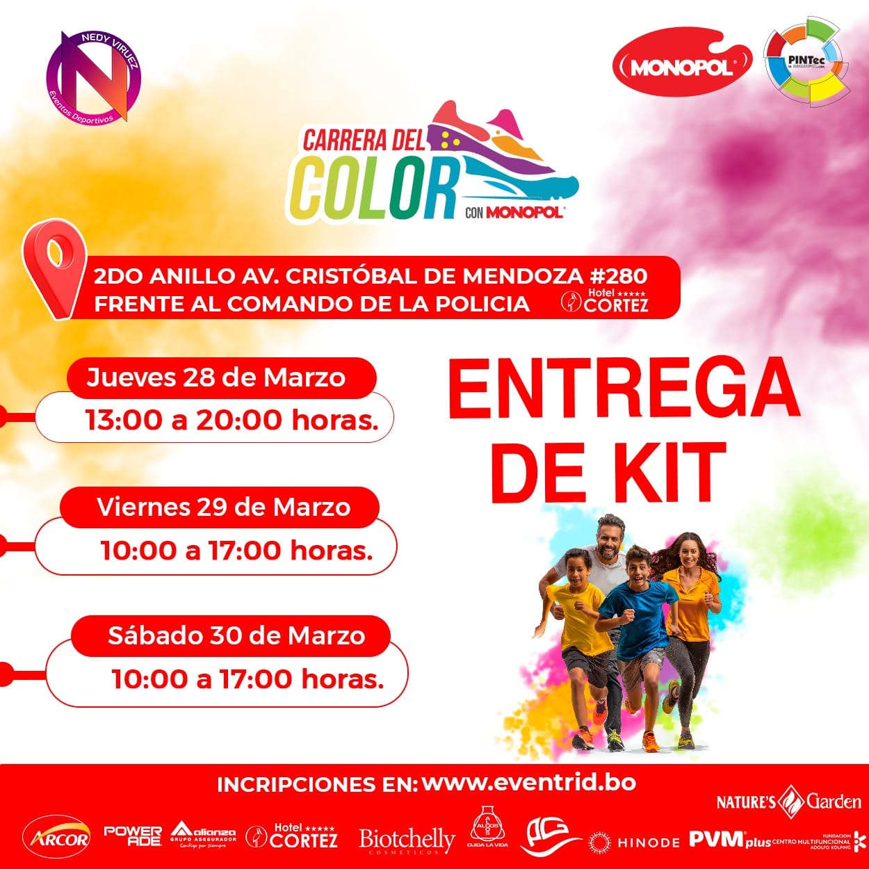 Entrega de Kits, Carrera del Color