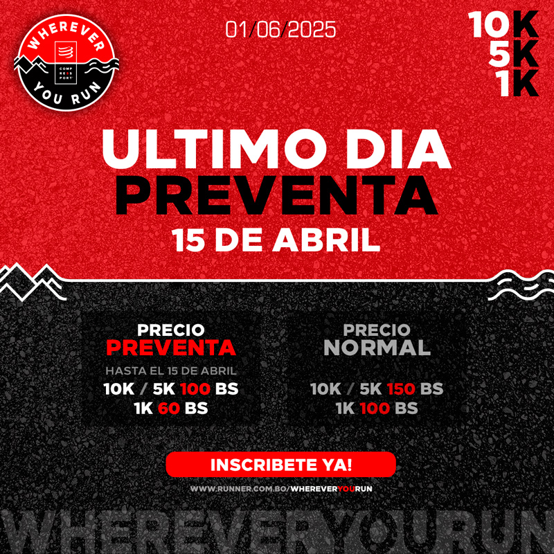 Preventa Wherever your Run 2025