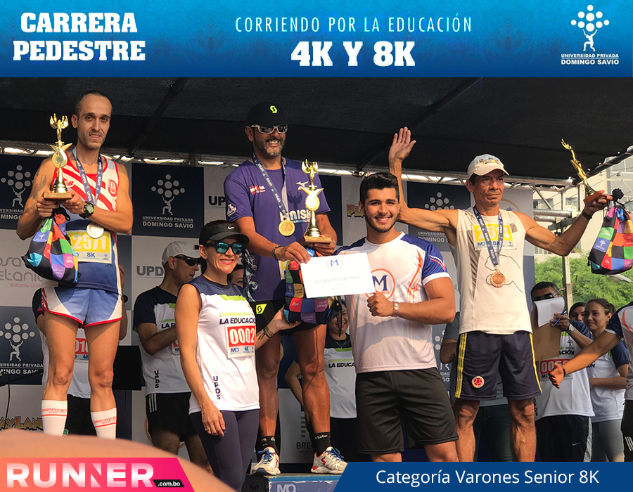 Resultados de la carrera Corriendo por la Educación UPDS